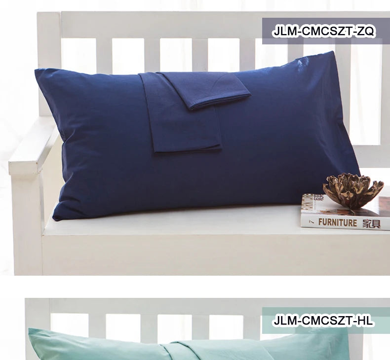 Taie en pur coton pour oreiller de chambre