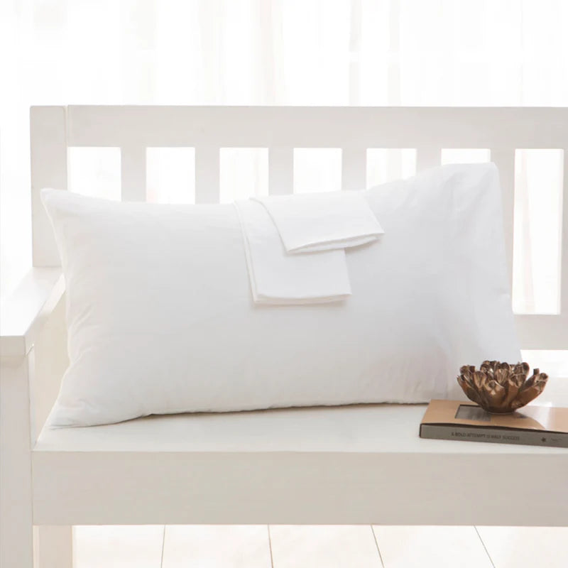 Taie d’oreiller en coton unie et confortable