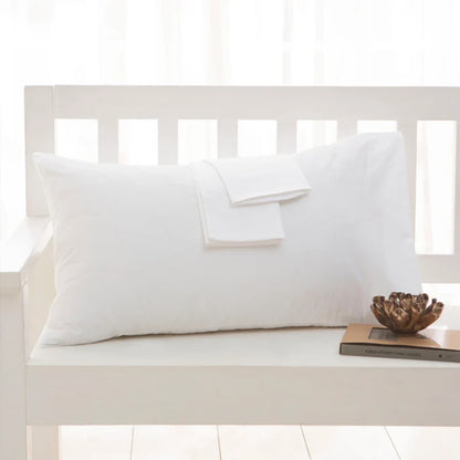 Taie d’oreiller en coton unie et confortable