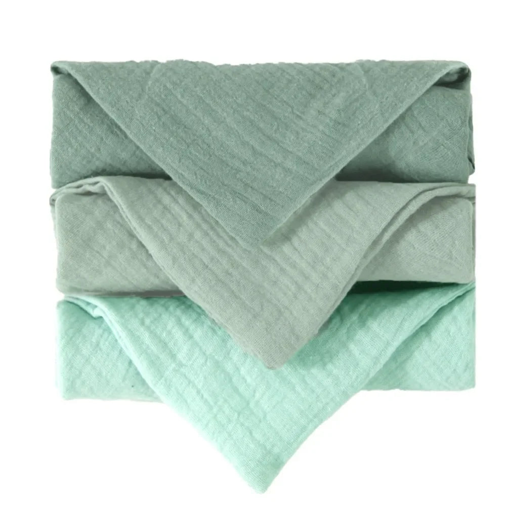 Gant de toilette bébé en gaze de coton douce et absorbante