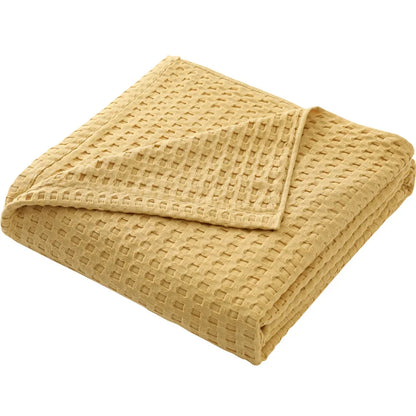 Couverture gaufrée en pur coton douce et légère