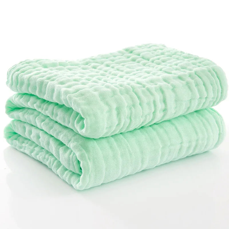 Couverture Mousseline Coton 6 Couches - Respirante et Douce pour Toutes Saisons