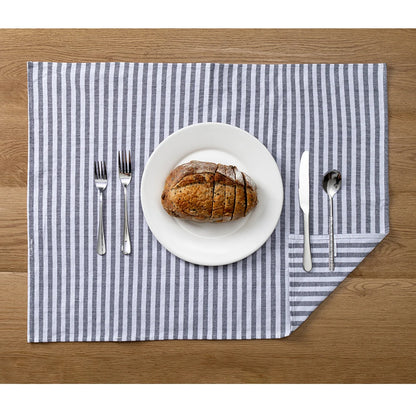 Torchon de cuisine absorbant noir et blanc