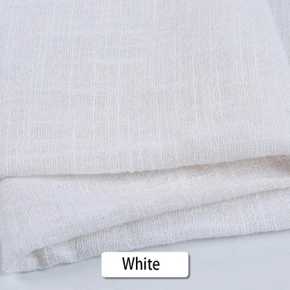 Serviettes Rustiques en Coton - 10 pièces - Blanc