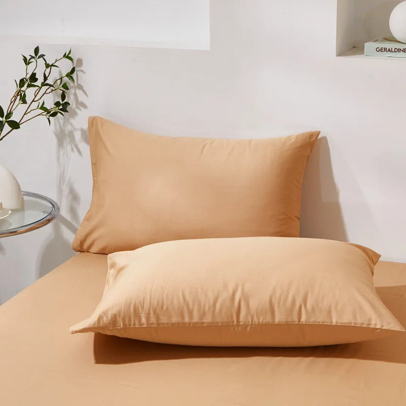 Taie d'oreiller en coton peigné respirant et doux pour la peau - Disponible en 40x60cm et 50x70cm