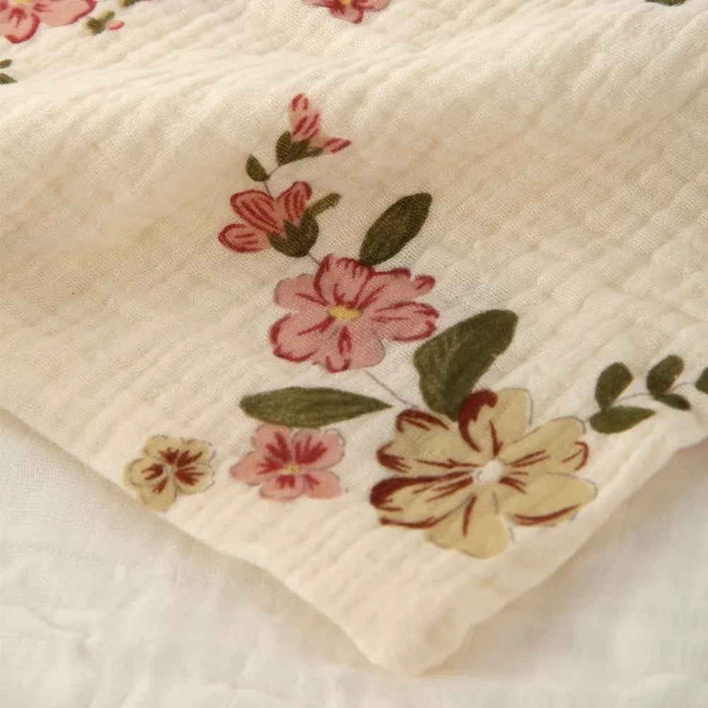 Gant de toilette bébé en gaze de coton douce et absorbante