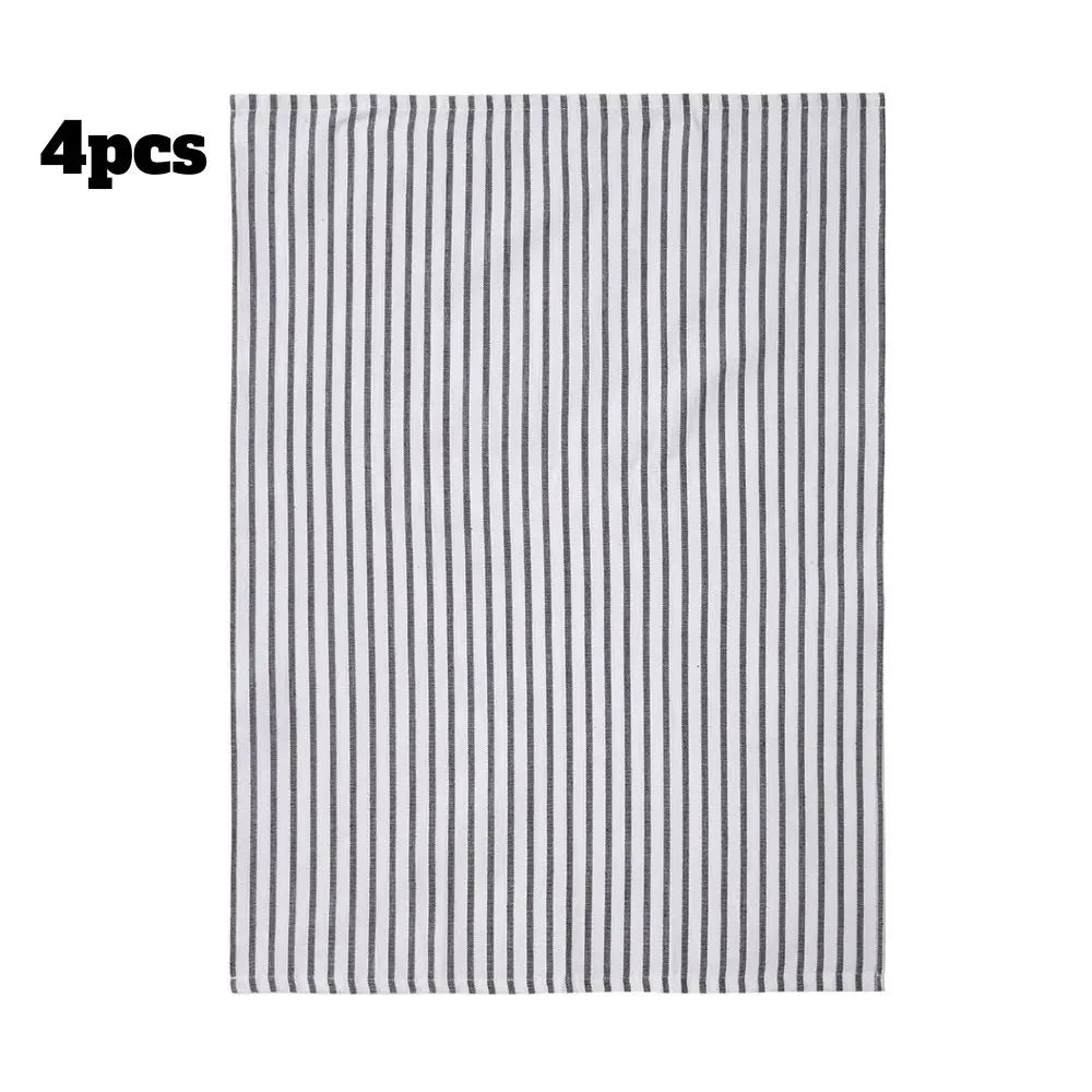 Torchon de cuisine absorbant noir et blanc