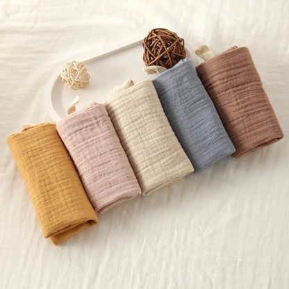 Gant de toilette bébé en gaze de coton douce et absorbante