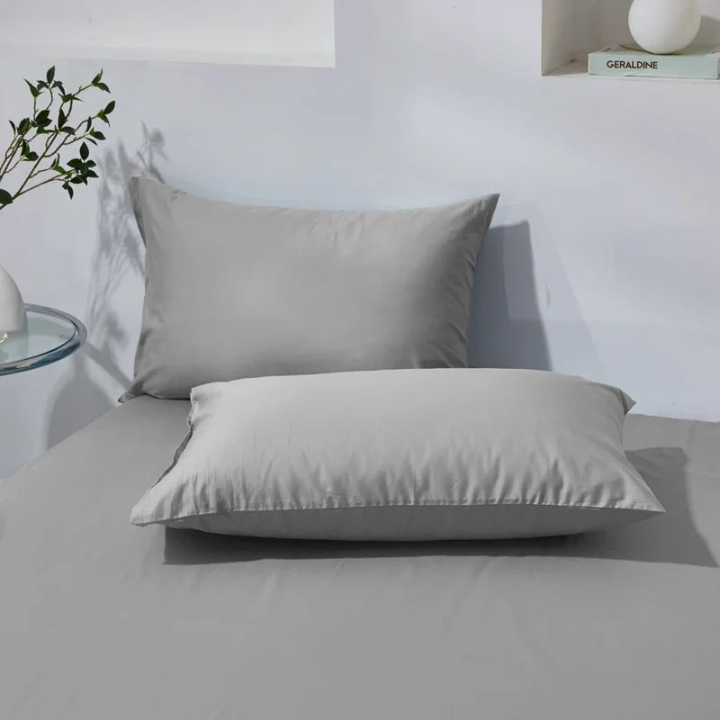 Taie d'oreiller en coton peigné respirant et doux pour la peau - Disponible en 40x60cm et 50x70cm