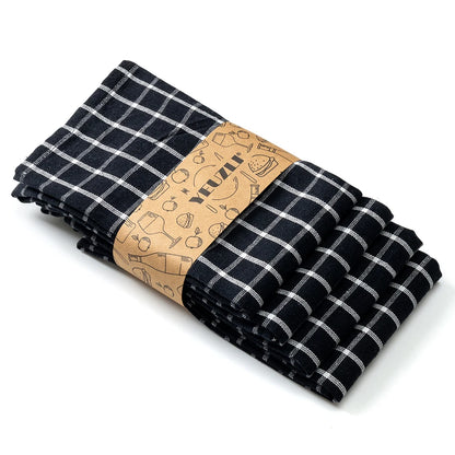 Torchon de cuisine absorbant blanc à rayures