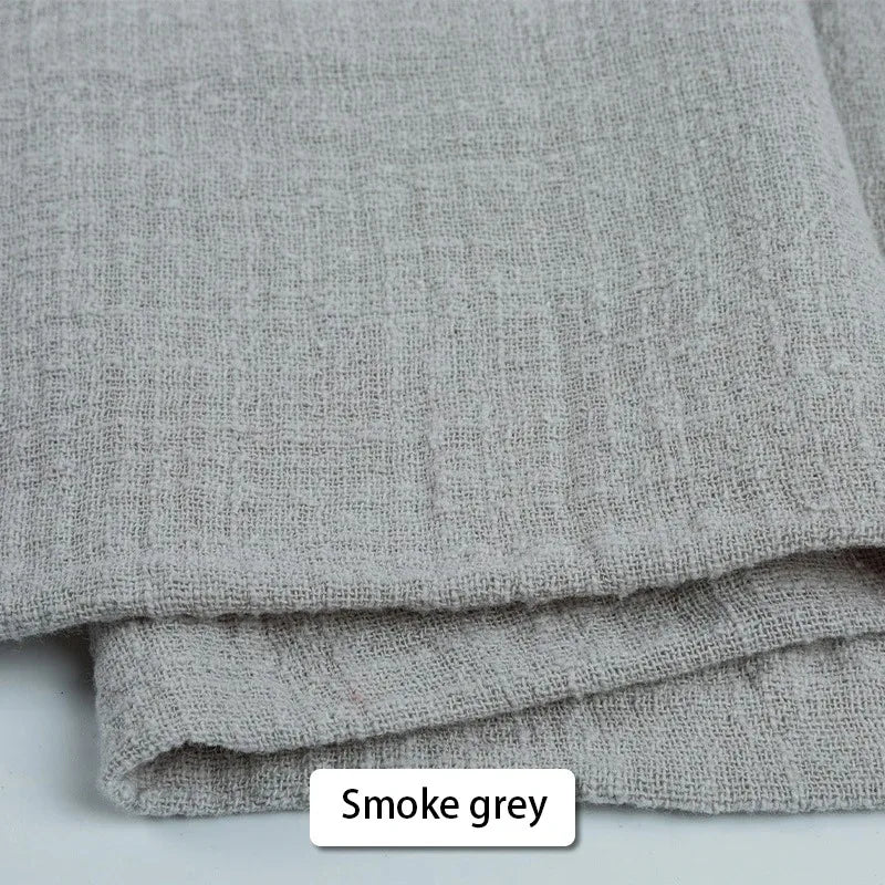 Serviettes Rustiques en Coton - 10 pièces - Gris