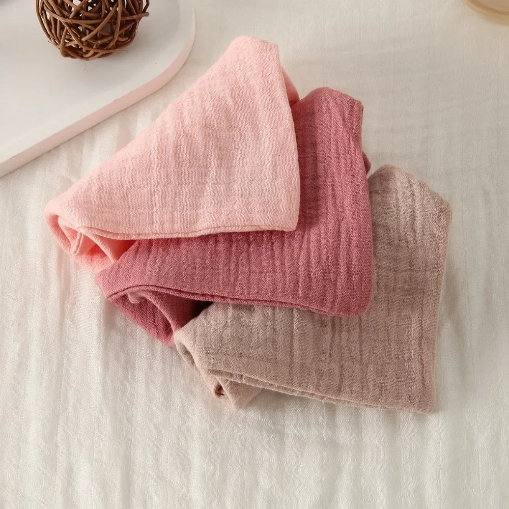 Gant de toilette bébé en gaze de coton douce et absorbante