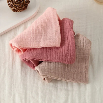 Gant de toilette bébé en gaze de coton douce et absorbante
