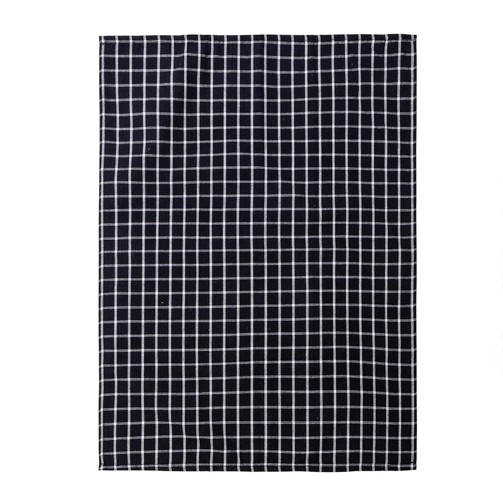 Torchon de cuisine absorbant noir et blanc