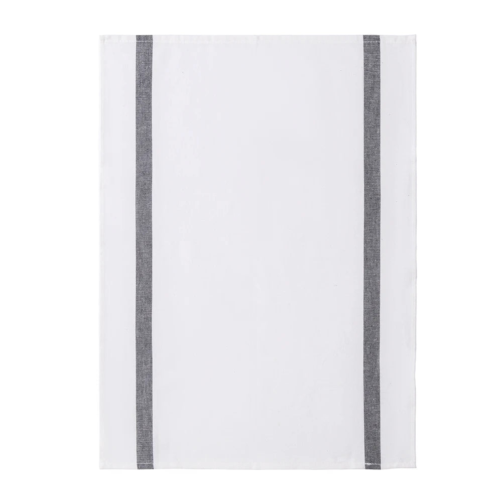 Torchon de cuisine absorbant noir et blanc