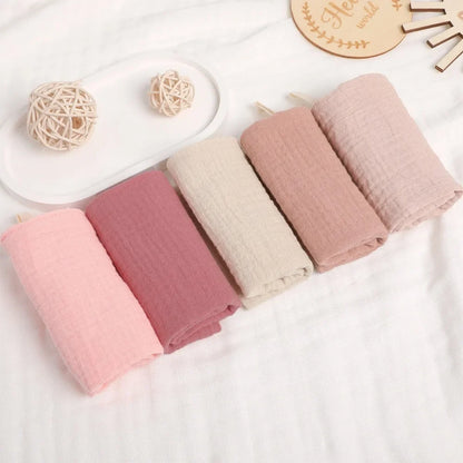 Gant de toilette bébé en gaze de coton douce et absorbante