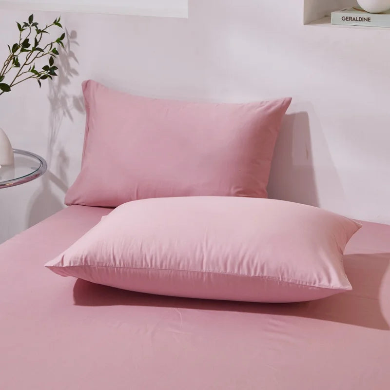 Taie d'oreiller en coton peigné respirant et doux pour la peau - Disponible en 40x60cm et 50x70cm