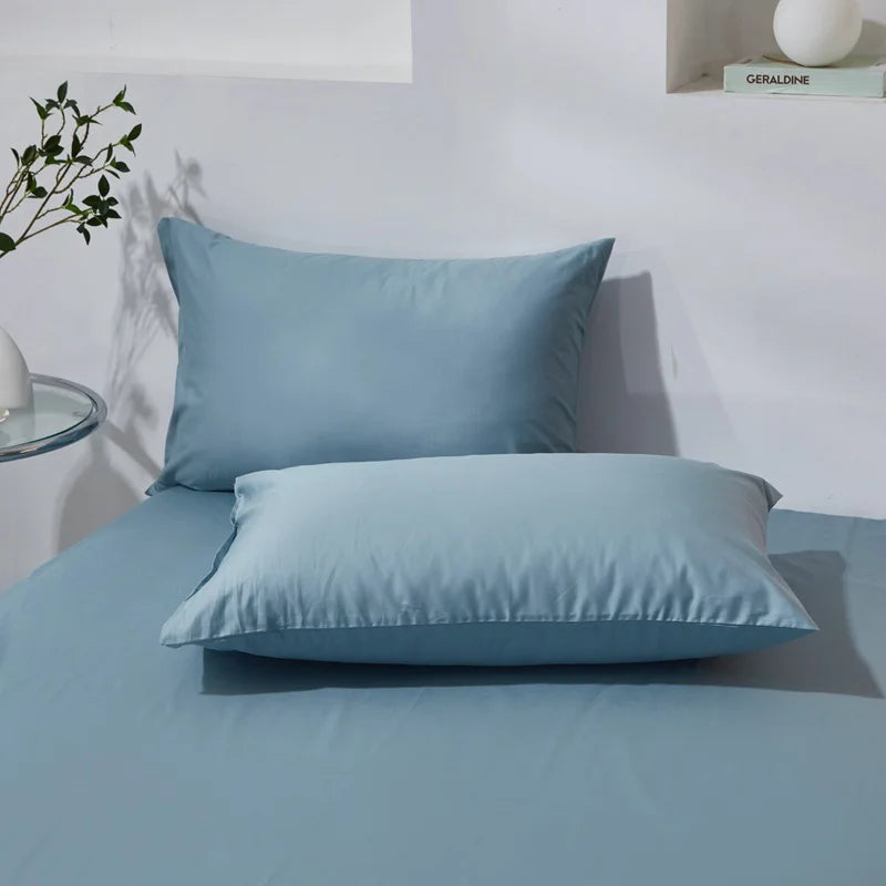 Taie d'oreiller en coton peigné respirant et doux pour la peau - Disponible en 40x60cm et 50x70cm