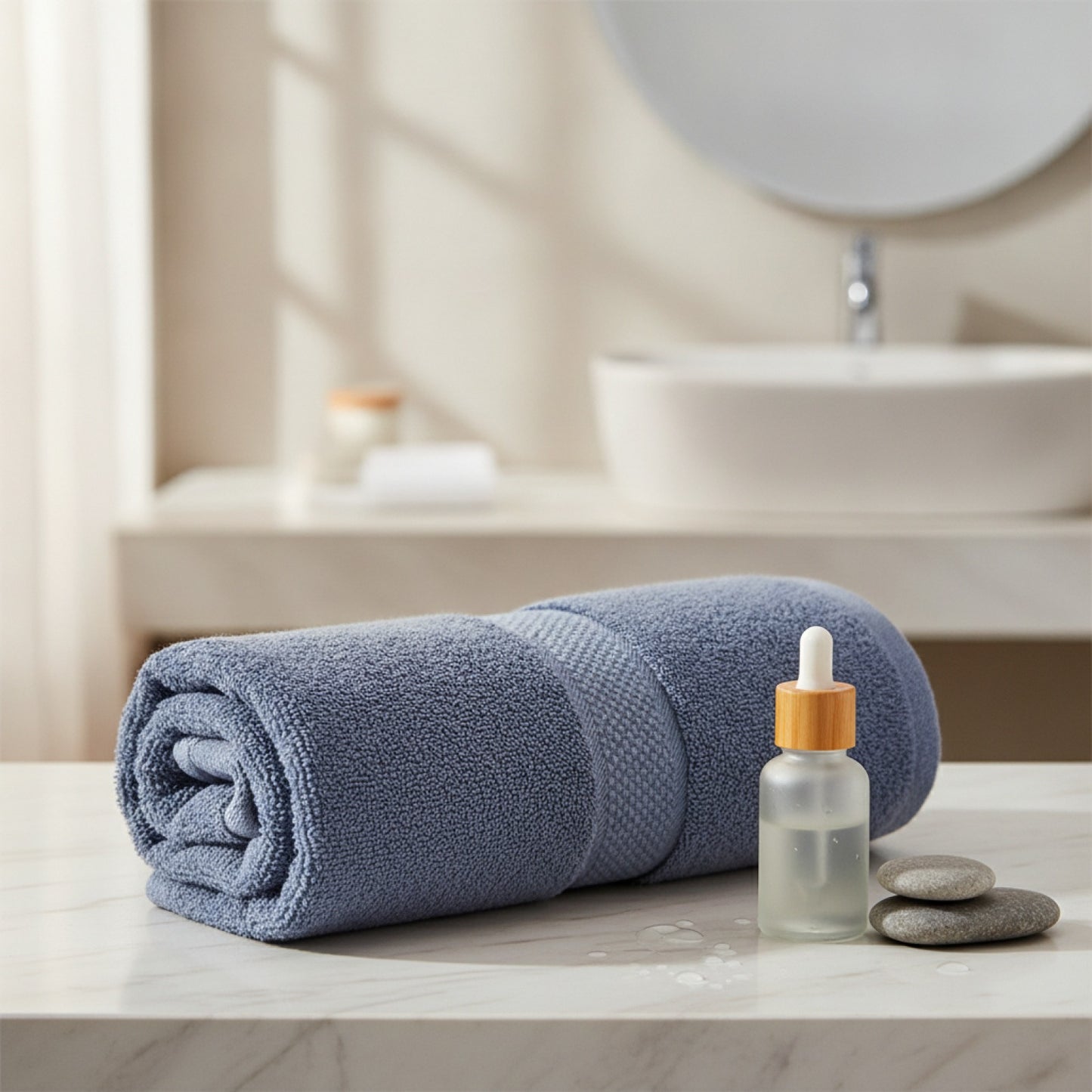 Essuie-mains luxueux en coton égyptien 13x29 pouces - Ultra absorbant pour spa et hôtel