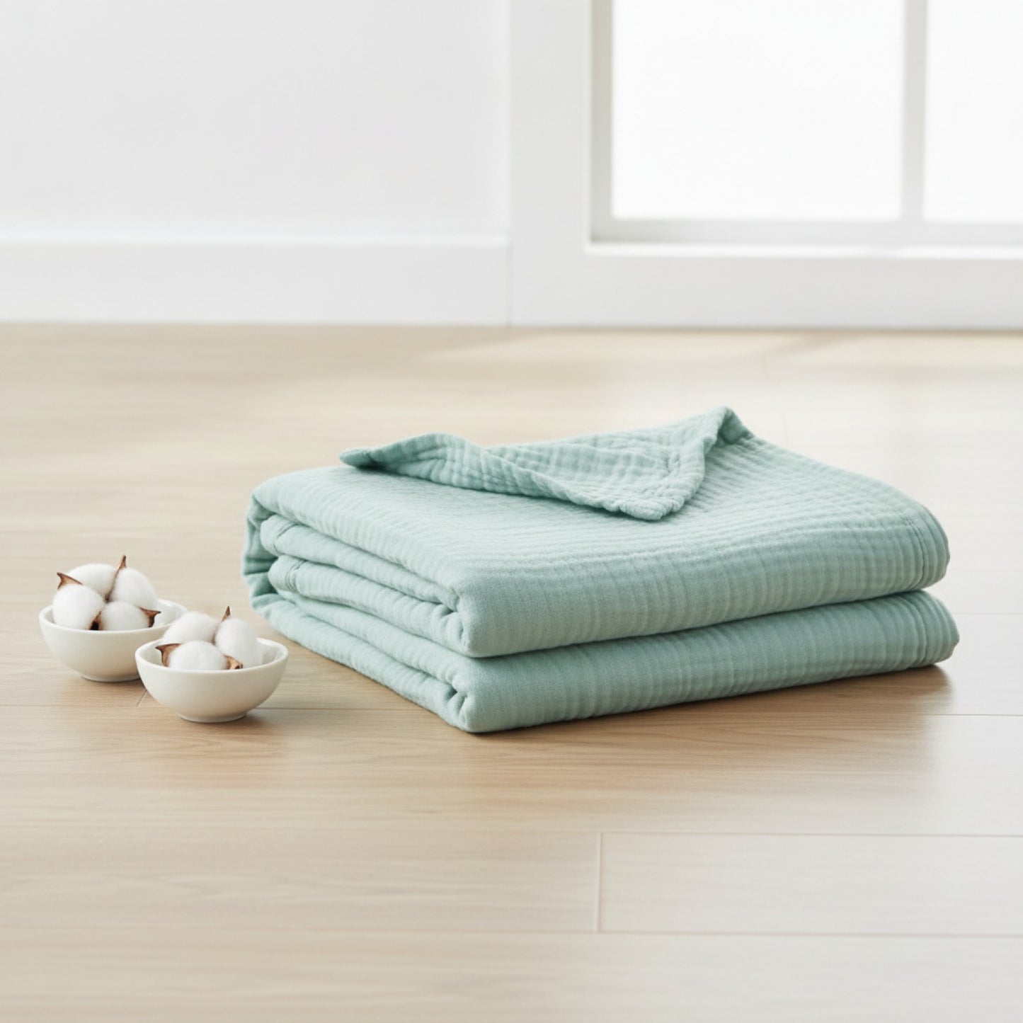 Couverture Mousseline Coton 6 Couches - Respirante et Douce pour Toutes Saisons