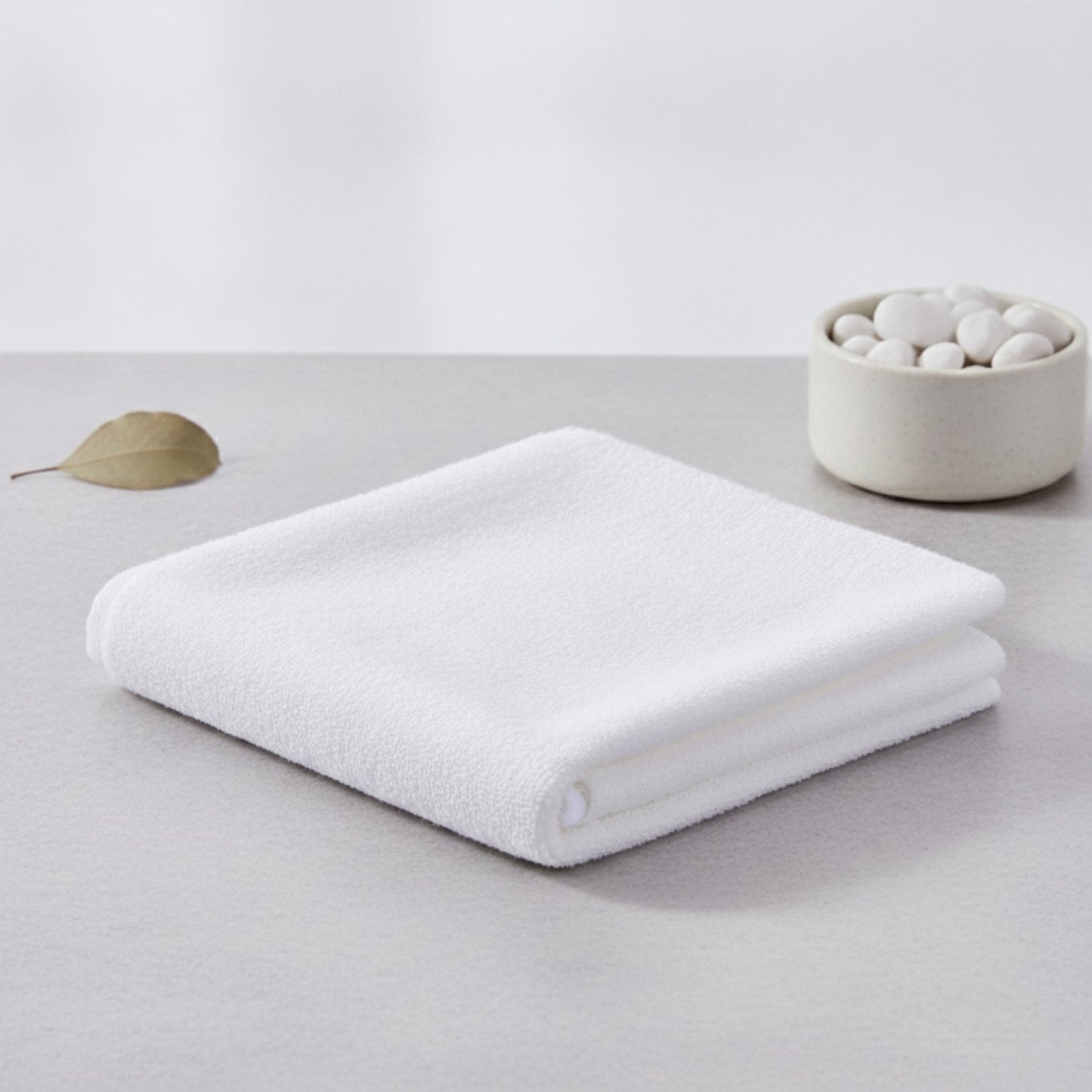 Lot de 5 Serviettes Carrées 100% Coton Blanc - Idéales Maternelle & Hôtel