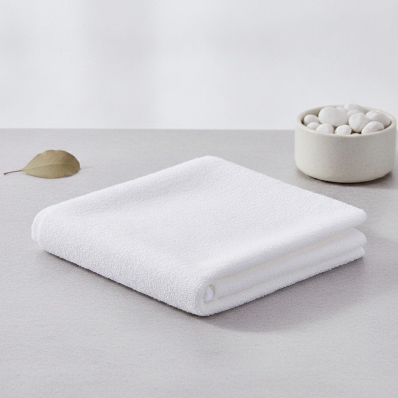 Lot de 5 Serviettes Carrées 100% Coton Blanc - Idéales Maternelle & Hôtel