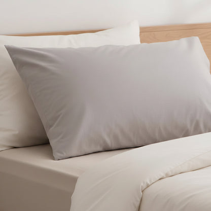 Taie d’oreiller en pur coton respirant pour un sommeil confortable