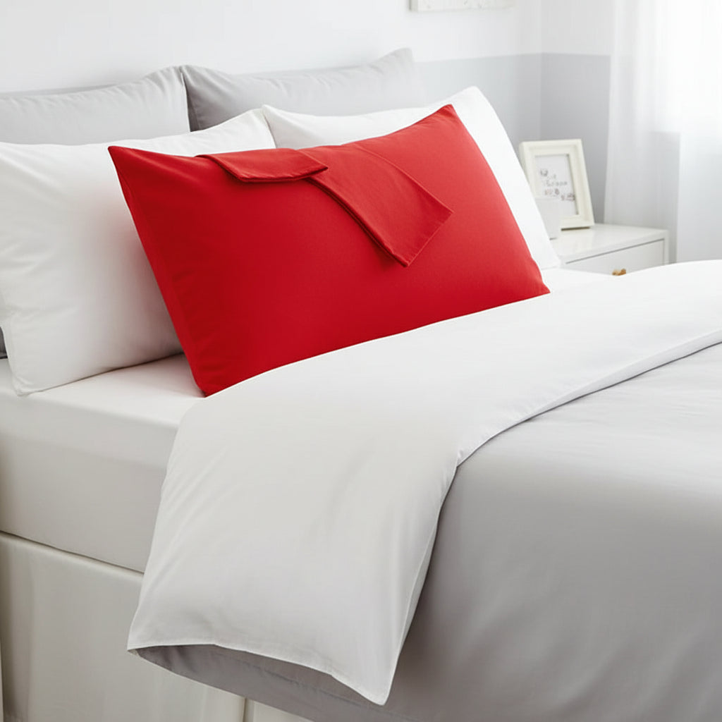 Taie d’oreiller en coton naturel pour compléter le linge de lit