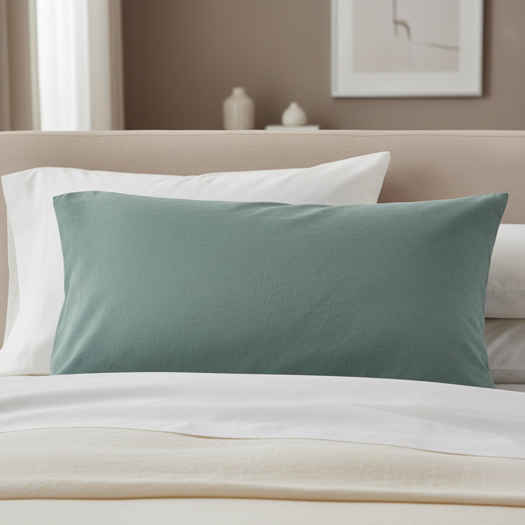Taie d’oreiller en pur coton pour lit et linge de chambre